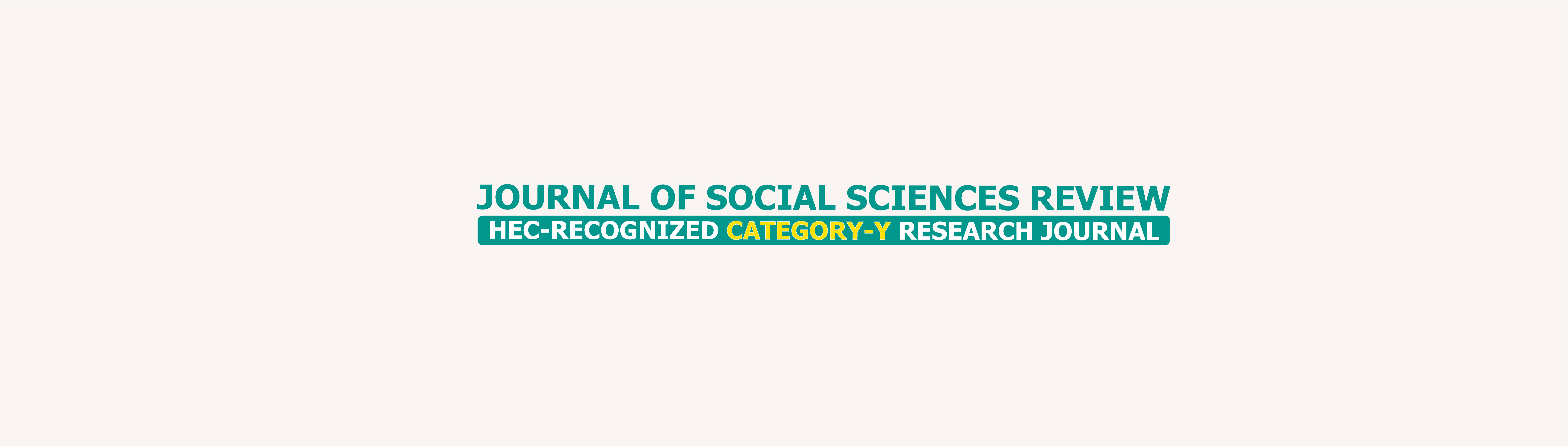 Journal of Social Sciences Review
